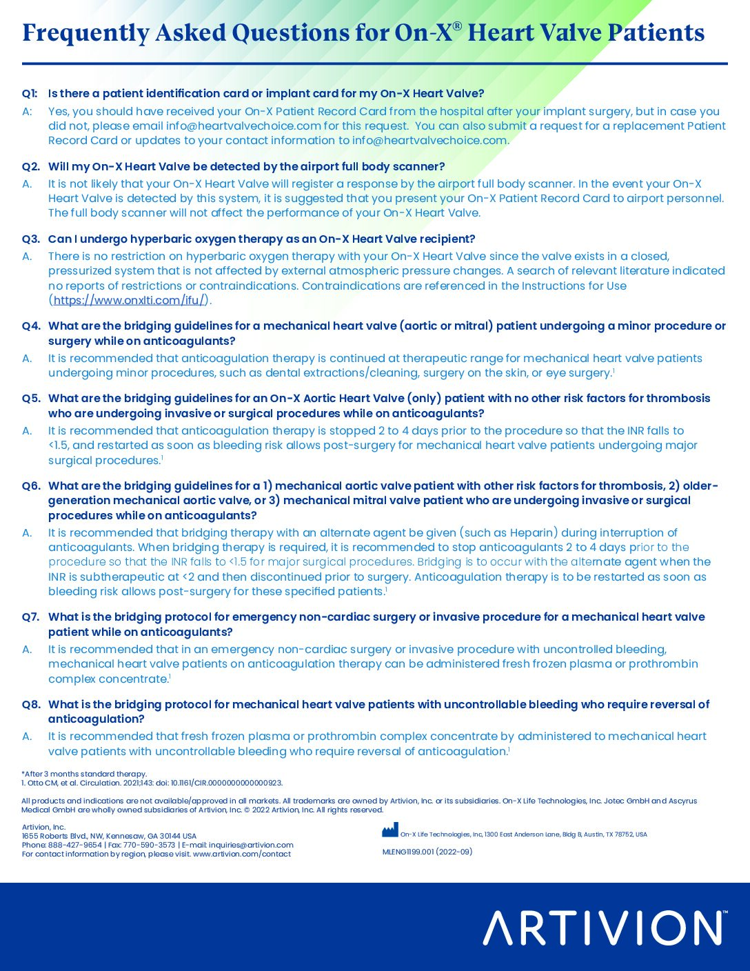 Anticoagulation Information